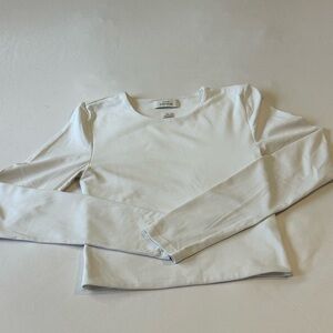 Babaton Contour White Long Sleeve Tee